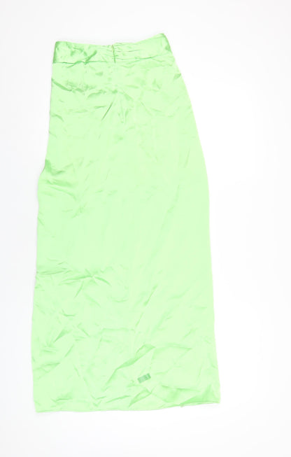 Womens UK Size XS Zara A-Line Satin Skirt