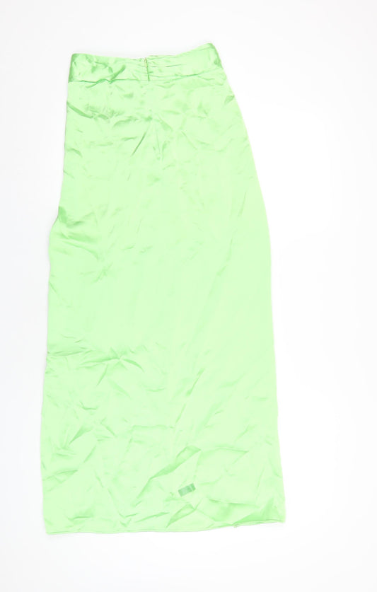Womens UK Size XS Zara A-Line Satin Skirt
