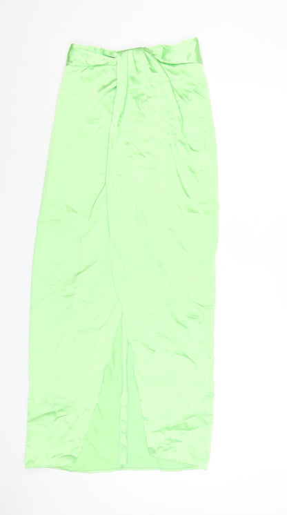Womens UK Size XS Zara A-Line Satin Skirt
