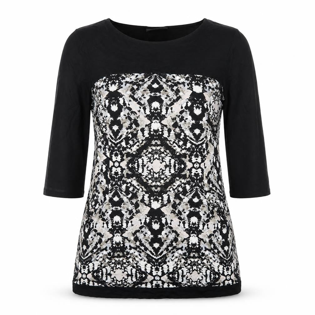 Womens UK Size M Wallis Black Basic T-Shirt