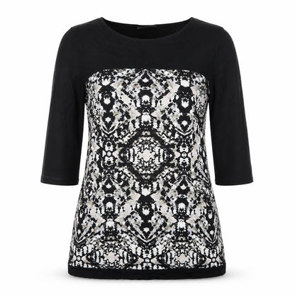 Womens UK Size M Wallis Black Basic T-Shirt