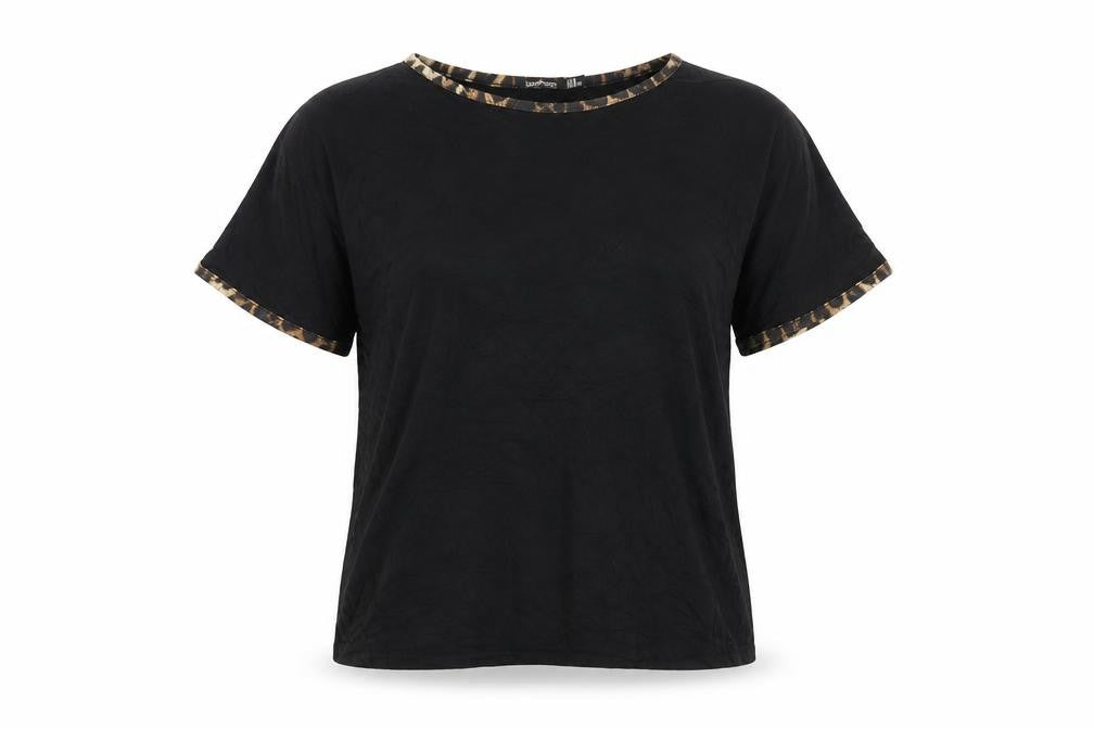 Womens UK Size 14 Boohoo Black Basic T-Shirt