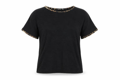 Womens UK Size 14 Boohoo Black Basic T-Shirt
