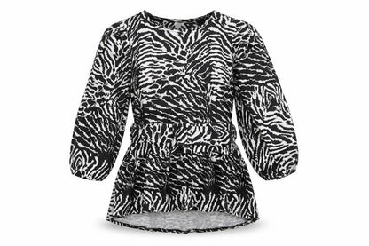 Womens UK Size 10 River Island Black Basic T-Shirt