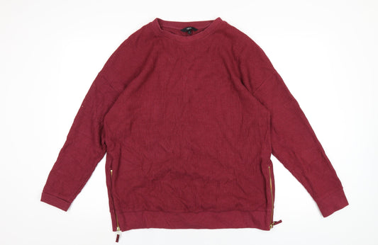 Womens UK Size M NEXT Red Pullover Sweatshirt
