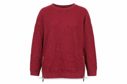 Next Womens Red Cotton Pullover Sweatshirt Size M Pullover