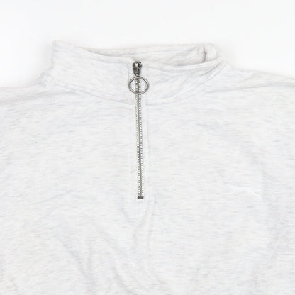 Slazenger Womens Grey Polyester Pullover Hoodie Size 16 Pullover