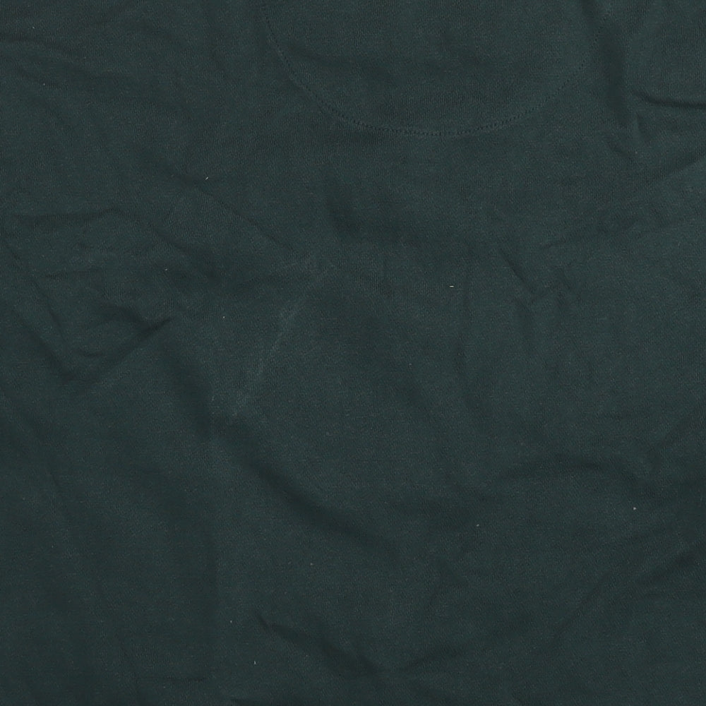 The Stronghold Mens Green Cotton Pullover Hoodie Size S - Logo