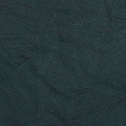 The Stronghold Mens Green Cotton Pullover Hoodie Size S - Logo