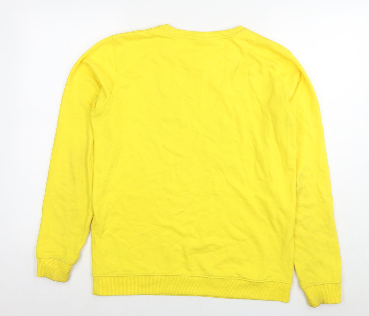 Russell Athletic Boys Yellow Cotton Pullover Sweatshirt Size 14-15 Years Pullover - Logo