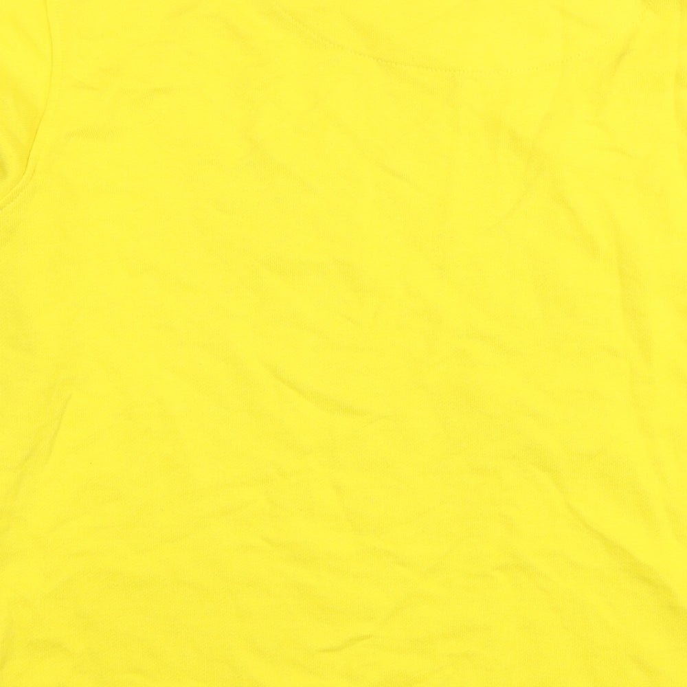 Russell Athletic Boys Yellow Cotton Pullover Sweatshirt Size 14-15 Years Pullover - Logo