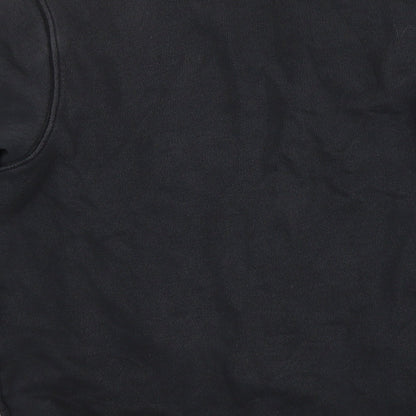 Reebok Womens Black Cotton Pullover Sweatshirt Size 8 Pullover - Size 8-10