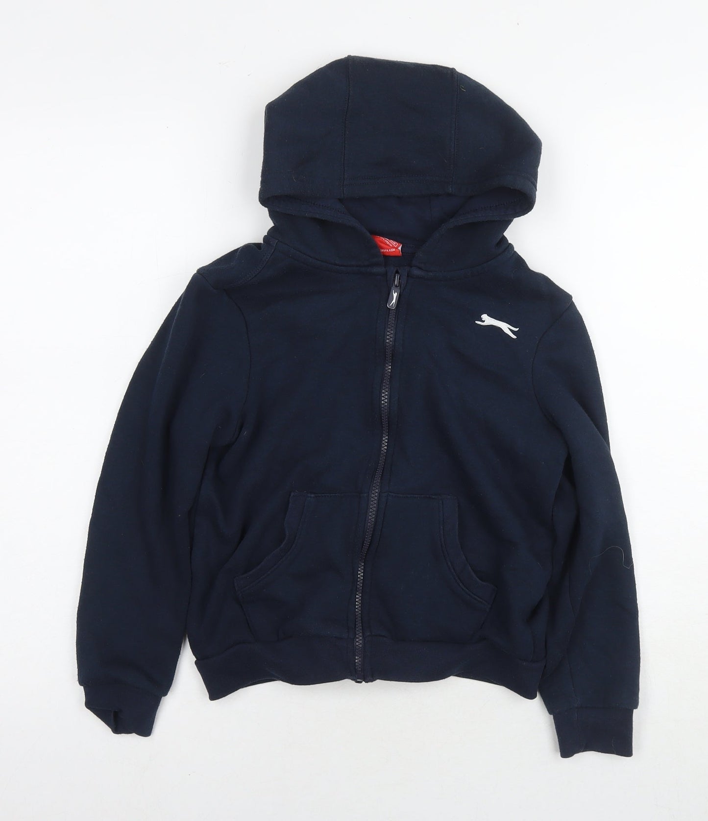 Slazenger Boys Blue Cotton Full Zip Hoodie Size 9-10 Years Zip