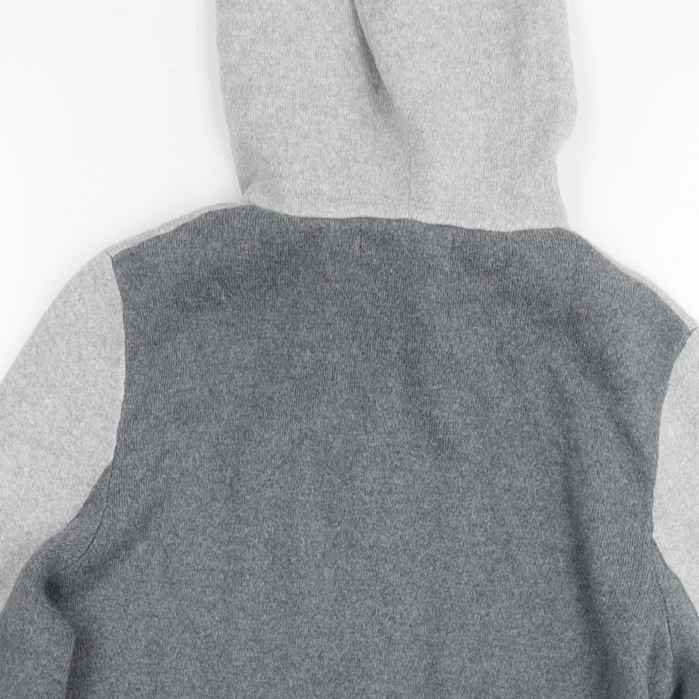 Rachel Zoe Womens Grey Cotton Full Zip Hoodie Size S Zip