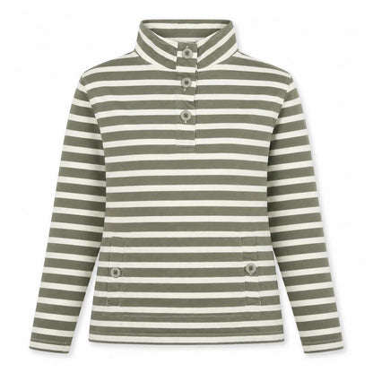 Womens UK Size 10 Cotton Traders Green Pullover Sweatshirt
