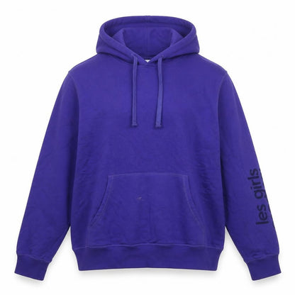 Less Girls Less Boys Womens Purple Cotton Pullover Hoodie Size L Pullover - Logo