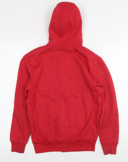 Slazenger Boys Red Polyester Full Zip Hoodie Size 9-10 Years Zip