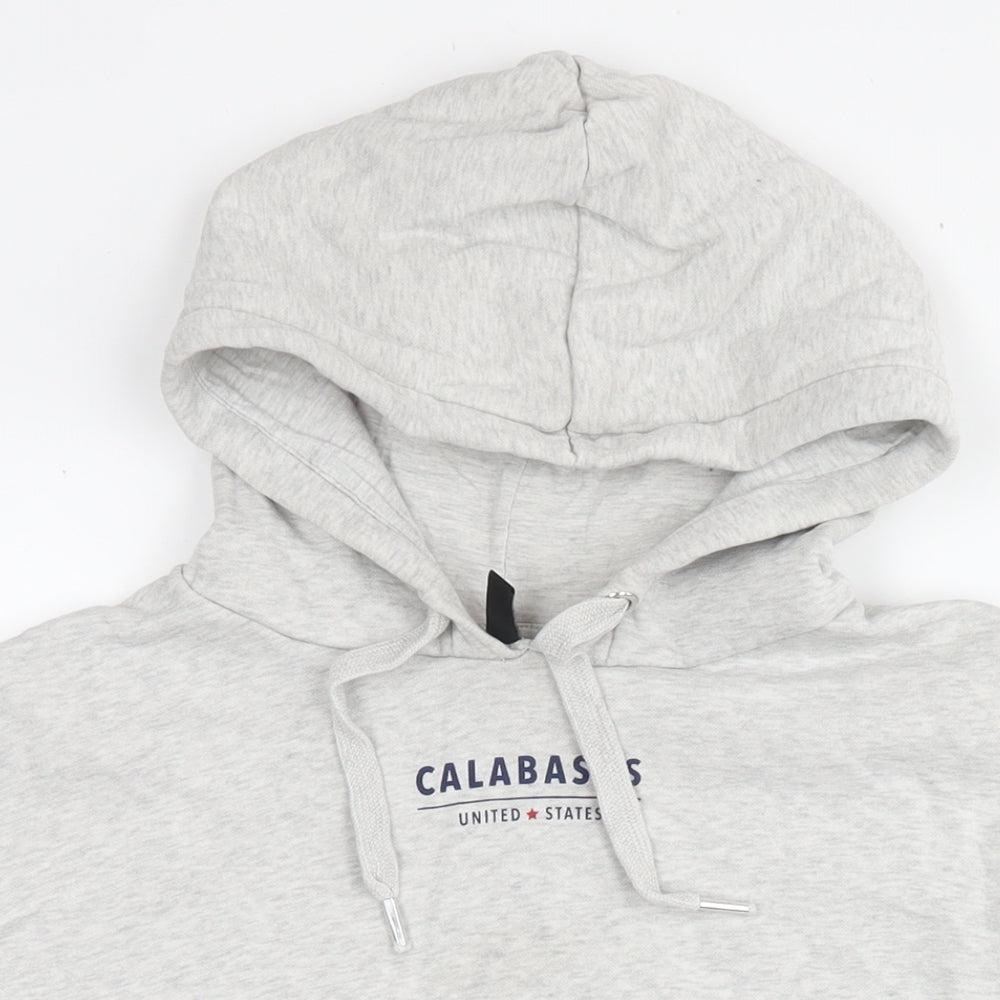 Womens UK Size L Divided by H&M Grey Pullover Hoodie