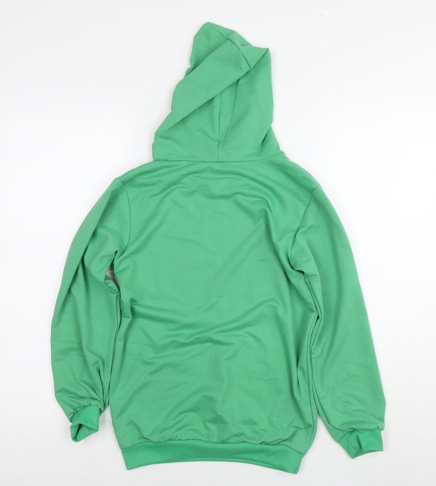 Foanja Boys Green Cotton Pullover Hoodie Size 13-14 Years Pullover - Flim Flam