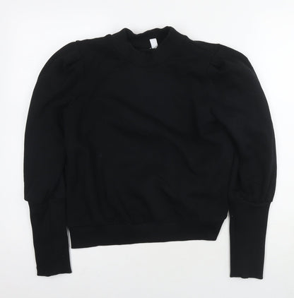& Other Stories Womens Black Cotton Pullover Hoodie Size 6 Pullover