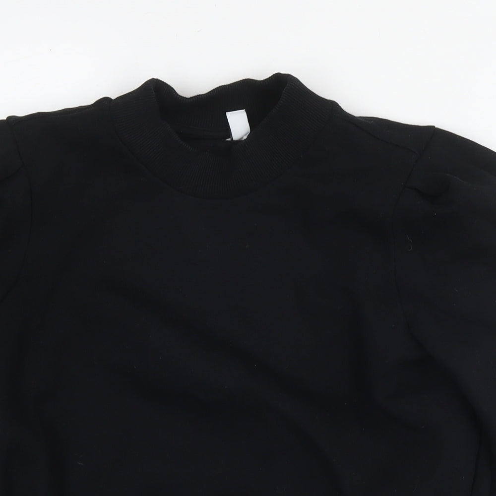 & Other Stories Womens Black Cotton Pullover Hoodie Size 6 Pullover
