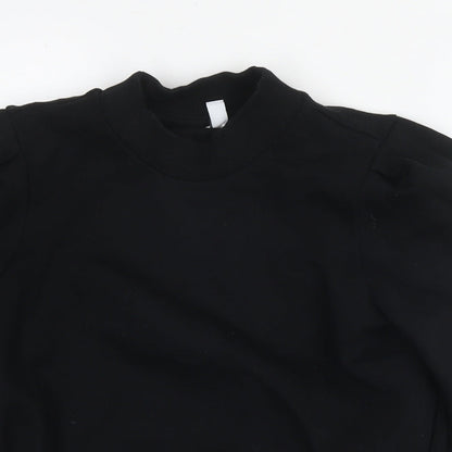 & Other Stories Womens Black Cotton Pullover Hoodie Size 6 Pullover