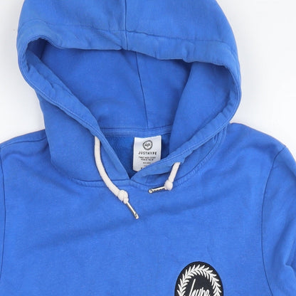 Mens UK Size XS Hype Blue Pullover Hoodie