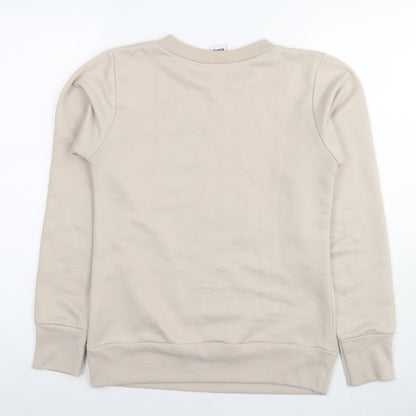 Womens UK Size 8 Disney Beige Pullover Hoodie