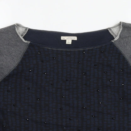 Gap Womens Multicoloured Polka Dot Cotton Pullover Sweatshirt Size M Pullover - Jeweled Detail
