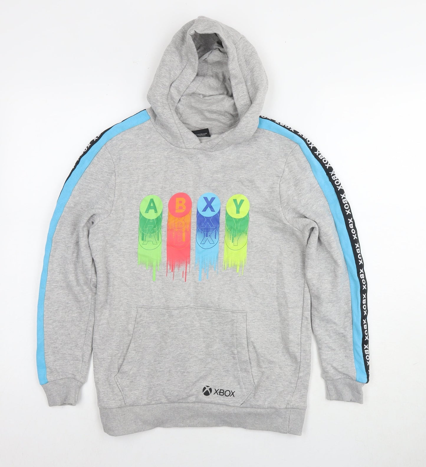 Xbox Boys Grey Cotton Pullover Hoodie Size 11-12 Years Pullover - Logo
