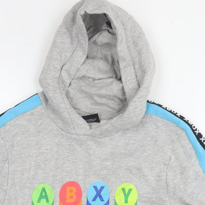 Xbox Boys Grey Cotton Pullover Hoodie Size 11-12 Years Pullover - Logo