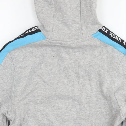 Xbox Boys Grey Cotton Pullover Hoodie Size 11-12 Years Pullover - Logo