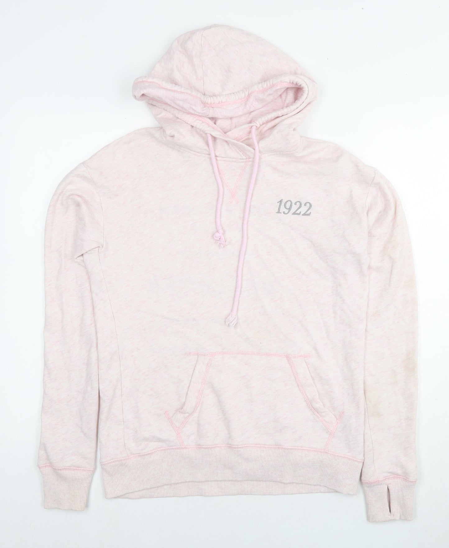 Hollister Womens Pink Cotton Pullover Hoodie Size S Pullover - Logo