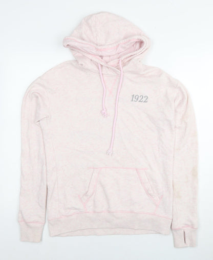 Hollister Womens Pink Cotton Pullover Hoodie Size S Pullover - Logo