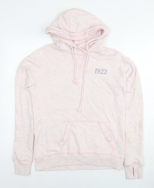 Hollister Womens Pink Cotton Pullover Hoodie Size S Pullover - Logo