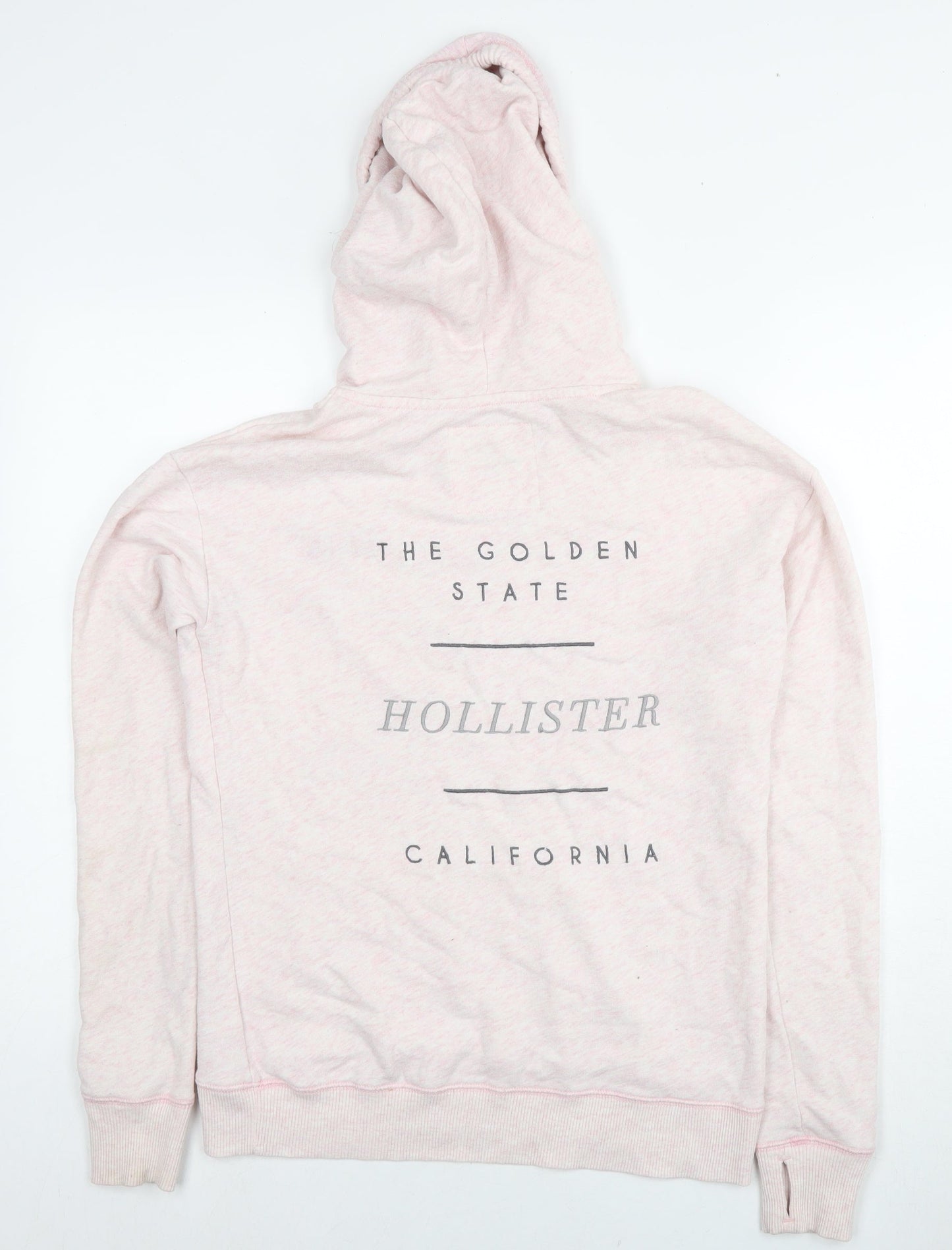 Hollister Womens Pink Cotton Pullover Hoodie Size S Pullover - Logo