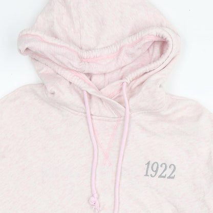Hollister Womens Pink Cotton Pullover Hoodie Size S Pullover - Logo