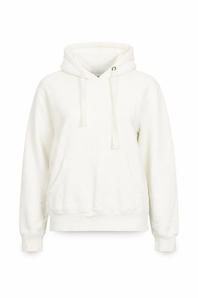 Classics Womens White Cotton Pullover Hoodie Size 8 Pullover