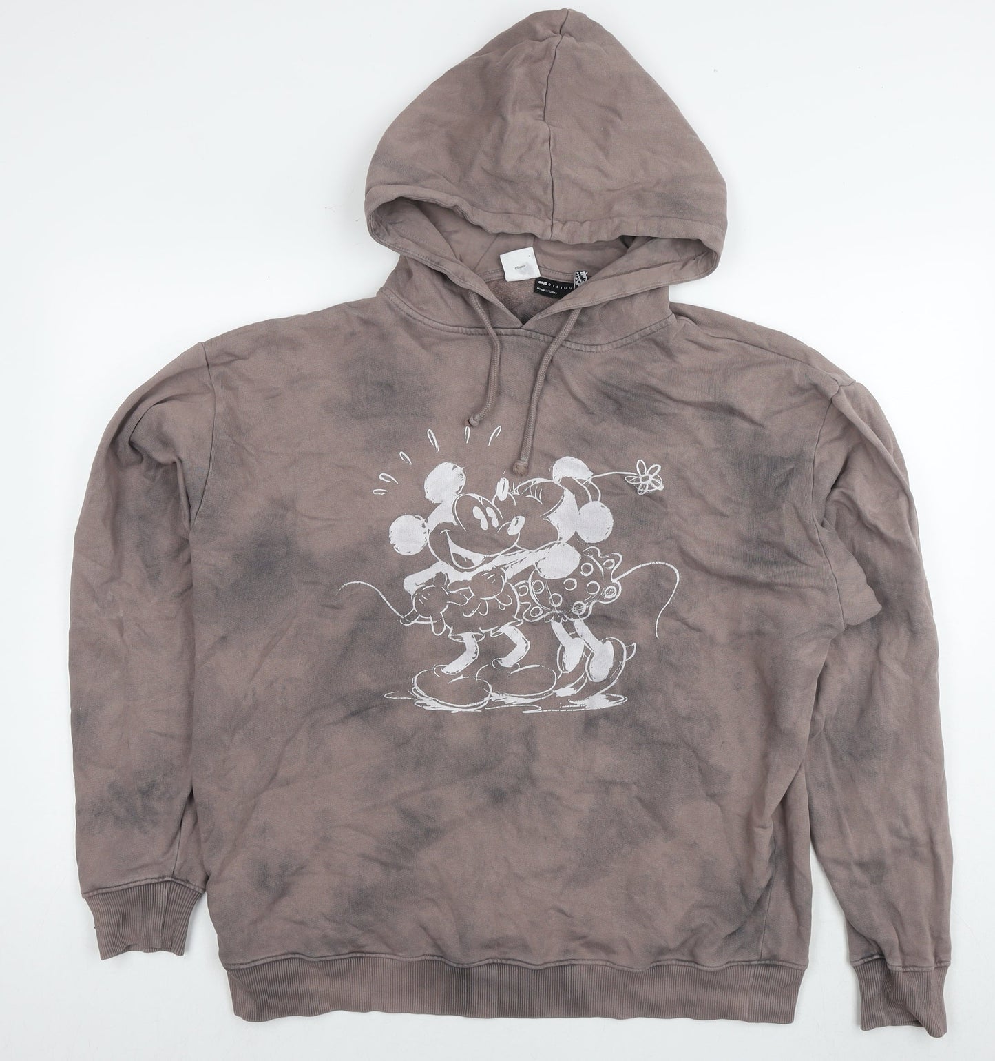 Womens UK Size 12 Disney Brown Pullover Hoodie