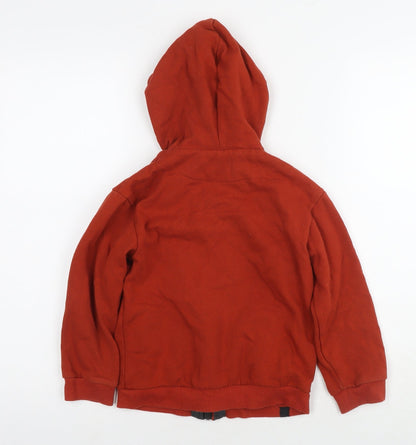 Mayoral Boys Brown Cotton Full Zip Hoodie Size 6 Years Zip - Logo