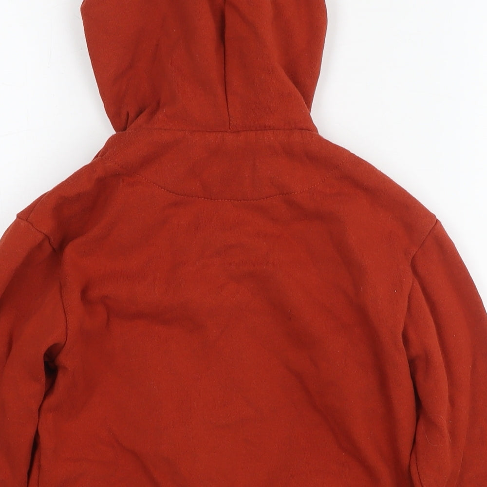 Mayoral Boys Brown Cotton Full Zip Hoodie Size 6 Years Zip - Logo
