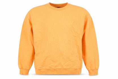 Creo Studios Mens Orange Cotton Pullover Sweatshirt Size M