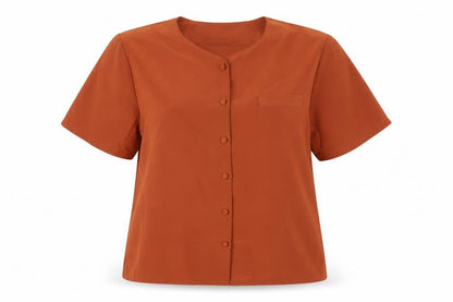 Debenhams Womens Brown Polycarbamide Tunic Blouse Size 14 Boat Neck