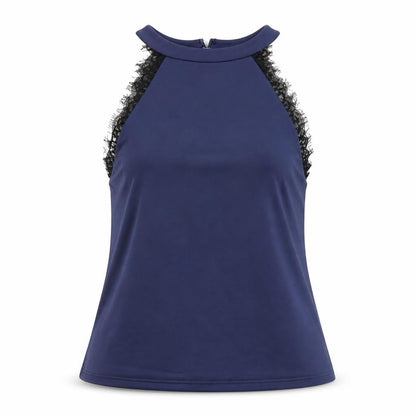 Womens UK Size 8 Topshop Blue Cropped Blouse