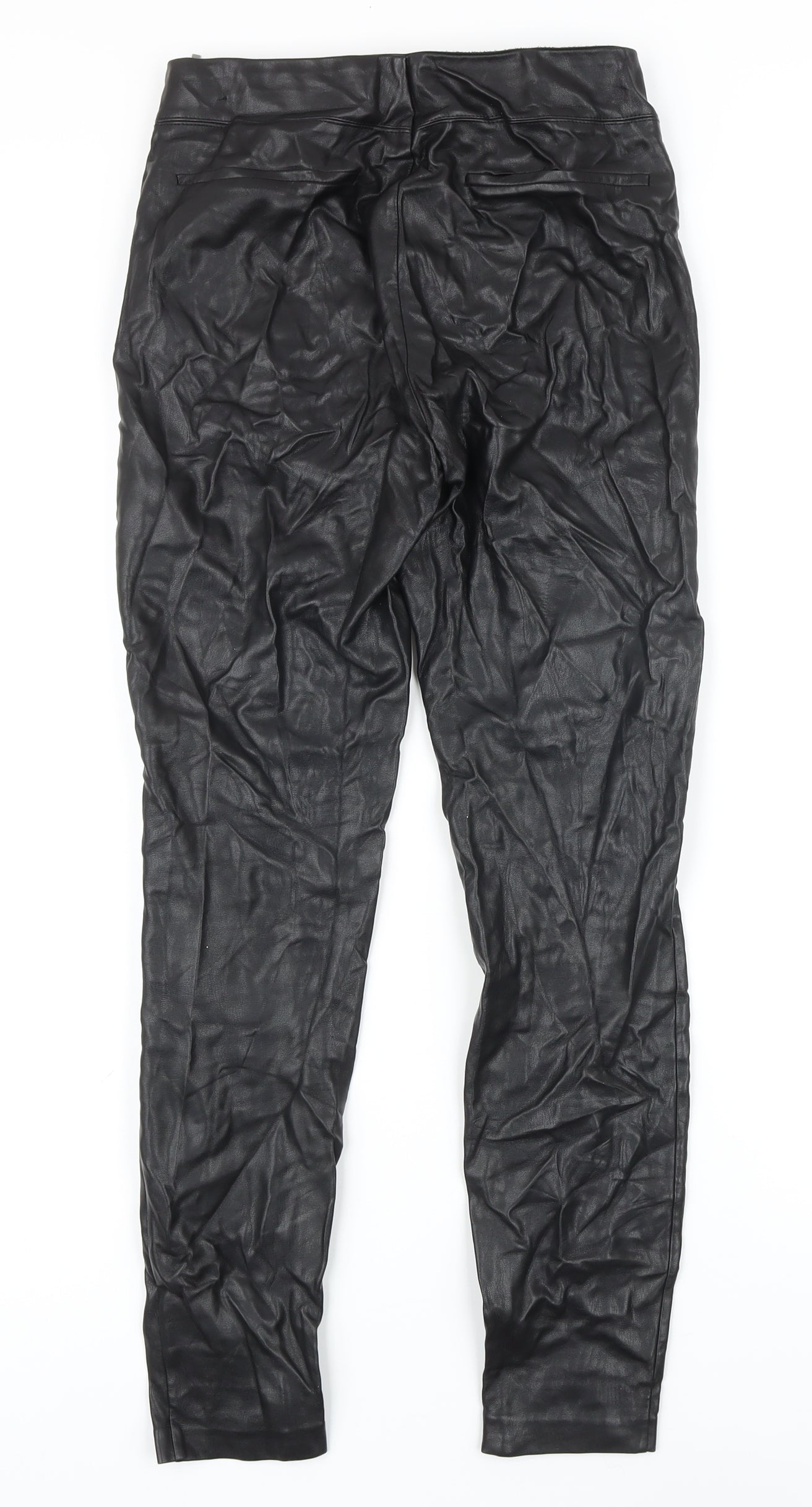 Womens UK Size S Zara Regular Fit  Black Trousers