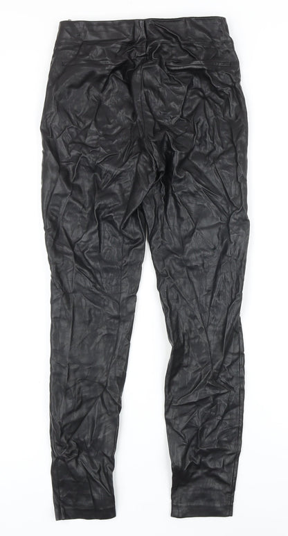 Womens UK Size S Zara Regular Fit  Black Trousers