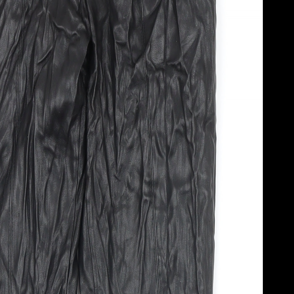 Womens UK Size S Zara Regular Fit  Black Trousers