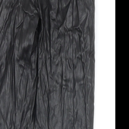 Womens UK Size S Zara Regular Fit  Black Trousers