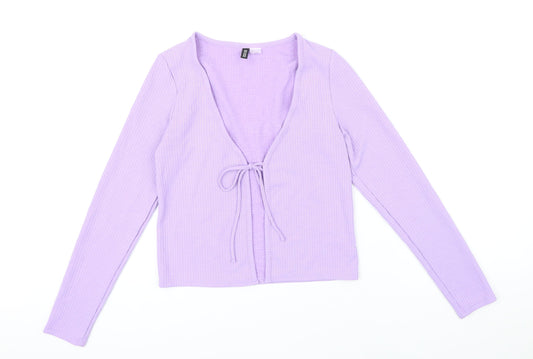 Womens UK Size S H&M Purple Cardigan Jumper