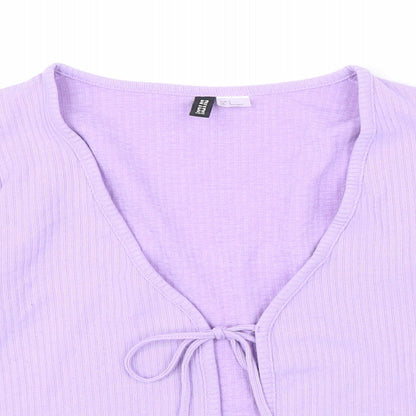 Womens UK Size S H&M Purple Cardigan Jumper